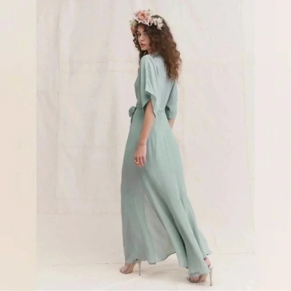 NEW Reformation Winslow Wrap Maxi Dress B1080 - Picture 5 of 8